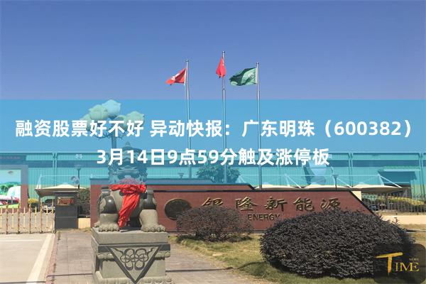 融资股票好不好 异动快报：广东明珠（600382）3月14日9点59分触及涨停板