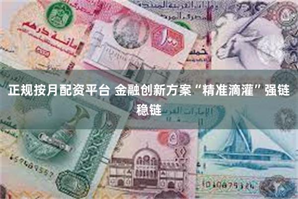 正规按月配资平台 金融创新方案“精准滴灌”强链稳链