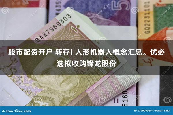 股市配资开户 转存! 人形机器人概念汇总。优必选拟收购锋龙股份