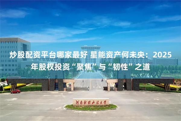 炒股配资平台哪家最好 星能资产何未央:2025年股权投资“聚焦”与“韧性”之道